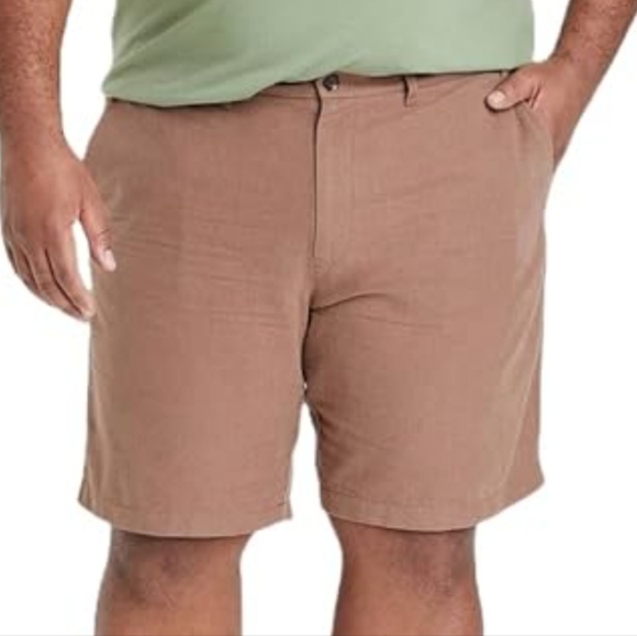 ❤️10/$40 New Men's Brown Casual Shorts - Picture 1 of 5